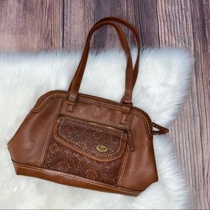B.o.c | Engraved Double Strap Purse Shoulder Bag